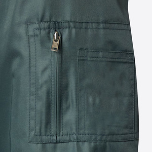 Chaqueta Bomber de Color Sólido para Hombre, Cierre de Cremallera, Cuello Alto, Estilo Casual, Ropa de Otoño, 100% Poliéster, Corte Regular - Product Image 5