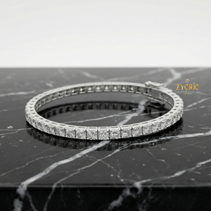 Bracelet tennis classique en or rose avec diamants de laboratoire Zyorio pour femme, plaqué argent 925, cadeau de mariage ou de fête - Product Image 2