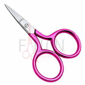 Petites ciseaux de précision pour le soin du visage, manche bleu, ciseaux pour les sourcils et les poils du visage - Product Image 4