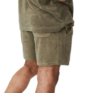 Nouvel article tendance : Shorts pour hommes en molleton 350 GSM délavé à l'acide, personnalisables avec logo, shorts 100 % coton de haute qualité pour hommes - Product Image 2