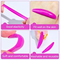 Almohadillas de Silicona para Lifting de Pestañas sin Pegamento, 5 Pares, Protectores Profesionales para Lifting de Pestañas, Varillas de Silicona Reutilizables para Lifting de Pestañas