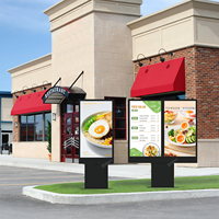 Vente chaude, directement de l'usine, écran LCD extérieur pour drive-thru, menu numérique, IP65 étanche, haute luminosité pour restaurant