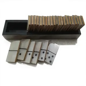 เกมโดมิโน MDF เรซิ่น 28 ชิป ดับเบิ้ลซิกซ์ ดับเบิ้ลฟัน พร้อมถาด สำหรับเด็กและผู้ใหญ่ เล่นในร่ม - Product Image 3