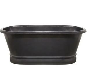 Bañera de vapor independiente de cobre, bañera irregular sin tapa, bañera ovalada para el hogar, la villa o el baño - I H C - Product Image 4