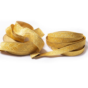 Filigranes de qualité supérieure pour uniformes de cérémonie : fils Mylar et tresses métalliques, motifs feuille de chêne et feuille de frêne, garniture en dentelle dorée, galon - Product Image 6