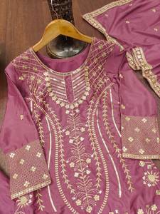 Colección especial del mes de Eid: Vestido Anarkali/Salwar Kameez con dupatta, con múltiples detalles de codificación y secuencia, imágenes reales adjuntas. - Product Image 6