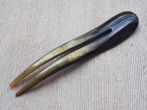 Épingle à cheveux écologique en corne de buffle, fourche à cheveux faite à la main, bâtonnet à chignon pour femme, accessoire cadeau - Product Image 2