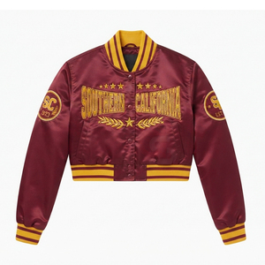Veste bomber en satin personnalisée pour femmes, style varsity, style hip hop, respirante - Product Image 6