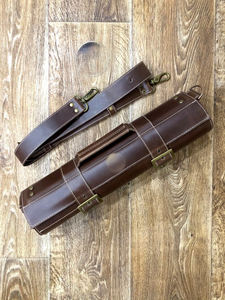 Rouleau à couteaux 100% cuir véritable, écologique, portable, pour chef, collection professionnelle LKR-0367 - Product Image 2