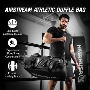 Bolsa de Gimnasio Táctica Resistente, Bolsa de Lona Impermeable para Artes Marciales con Compartimento Dedicado para Zapatos y Correas Reforzadas - Product Image 3