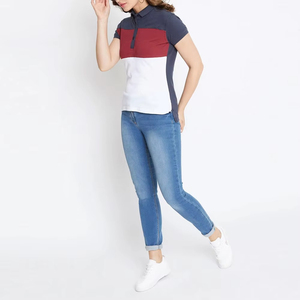 OEM Custom Unisex Denim Print Appliques Breathable Lightweight Casual New Arrival T-Shirt - Product Image 4