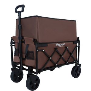 Carrello Multiuso a Doppio Strato, 100% Spazio Extra, Pieghevole, per Campeggio, Shopping, Sport, Giardinaggio, Pesca e Attrezzi - Product Image 1