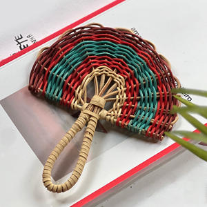 Adornos decorativos para el hogar a precio económico, abanicos de pared de mimbre, abanicos artesanales más vendidos. - Product Image 2