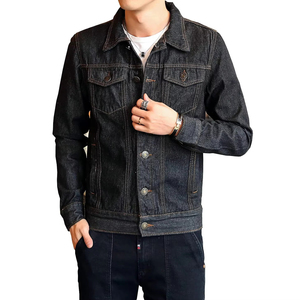 OEM <b>Mens</b> <b>Denim</b> <b>Jackets</b> Button Front Flap Pockets <b>Mens</b> Casual <b>Jackets</b> Custom Wholesale Coats - Product Image 1