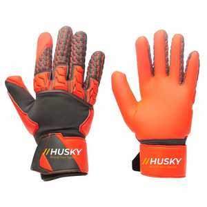 HUSKY SPORTSWEAR Warm Full Finger <b>Touchscreen</b> <b>Gloves</b> Black Acrylic Cotton Winter Outdoor Use Jacquard Wrist Length Breathable - Product Image 4