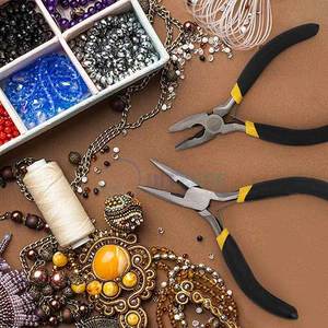 8 Pack Stainless Steel Jewelry <b>Pliers</b> <b>Set</b> Includes Needle Nose Round Nose Wire Cutters Bent Flat Long Nose for Jewelry Making - Product Image 4