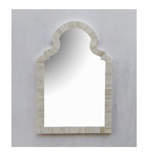 Rectangular Art Deco Wall <b>Mirror</b> With Black And <b>White</b> Striped Frame Decorative Wooden Design 4.0 Mm Thickness - Product Image 3
