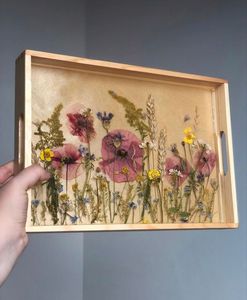 Premium Handmade Resin <b>Tray</b> With Natural Wooden Combination For Rustic Home Decor And Kitchen Accessories - Product Image 2
