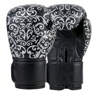 Professional Custom Leather Boxing <b>Gloves</b> <b>Moisture</b> Wicking Lace-Up Closure Breathable Fashionable Hand Grips High Boxing <b>Gloves</b> - Product Image 1