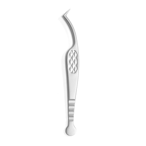 Pince à cils en acier inoxydable personnalisée pour extensions de cils – Droite/Courbée - Product Image 2