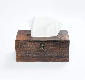 Caja de pañuelos de madera de nuevo diseño, personalizable, para sala de estar u hotel - Product Image 4