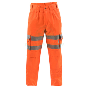 Pantalon de travail décontracté pour hommes avec poches multiples et gilet de sécurité haute visibilité pour ouvriers et mécaniciens – Vente en gros - Product Image 5