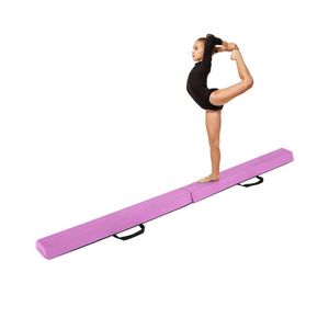 Attrezzatura e Accessori per Ginnastica: Trave di Equilibrio Pieghevole con Rivestimento in Camoscio Rimovibile - Product Image 1