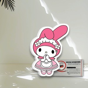 Cils magnétiques réutilisables en acrylique, écologiques et sans cruauté, avec motif Hello Kitty, oreilles de lapin, papillon et fleur, et strass carrés - Product Image 2