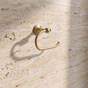 Porte-papier toilette en laiton gravé, support mural incurvé pour rouleau de papier, porte-rouleau de salle de bain en laiton massif, accessoire de rangement de luxe pour papier toilette - Product Image 6