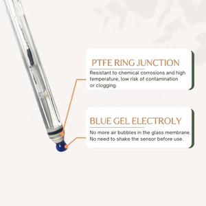 Bán nóng 3 trong 1 thủy tinh Ph/<span class=keywords><strong>Temp</strong></span>. Điện cực PTFE vòng nối được xây dựng trong NTC hoặc pt1000 với kết nối tùy chỉnh pH cảm biến - Product Image 2