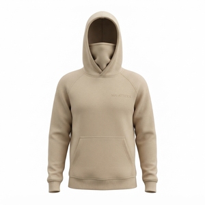 Sweat-shirt à capuche en polaire beige pour femme, cagoule intégrée, style décontracté streetwear - Product Image 3