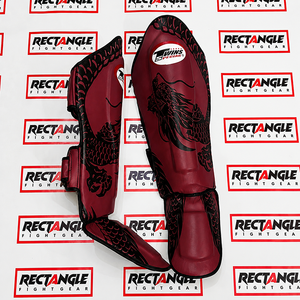 New <b>Style</b> Custom Twin Boxing Shin Pad Training Genuine Leather & PU Durable All Seasons MMA Muay Thai Boxing Shin Guard - Product Image 1