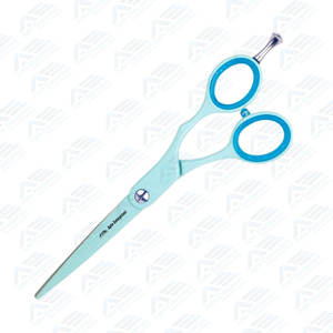 Tijeras de Peluquería Profesionales Premium de Acero Inoxidable Japonés de 5.75\" con Silenciador Azul de 15g - Product Image 4