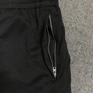 Pantalones Cortos Deportivos de Malla para Hombre, 100% Poliéster, Sólidos, Casuales, Ecológicos, Antiarrugas, de Secado Rápido, Transpirables, con Bolsillos para Entrenamiento y Running - Product Image 6