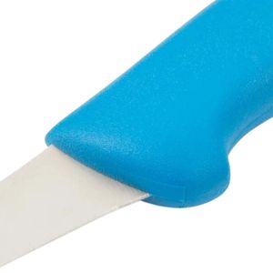Cuchillos Deshuesadores con Mango Azul, Hoja Plateada Curva Estrecha y Protector de Dedos Contorneado para Recortar Carne, Cortar Aves y Uso General - Product Image 3