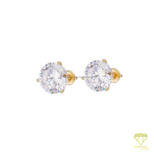 Boucles d'oreilles en diamant moissanite radiant, argent sterling 925, bijoux élégants et luxueux pour hommes et femmes - Product Image 6