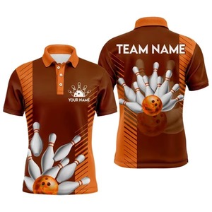 High Quality Custom Sublimated <b>Bowling</b> Team Polo Shirts Classic Comfortable and Stylish <b>Bowling</b> Polo Shirt For Man - Product Image 3