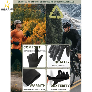 Lightweight <b>Running</b> Winter <b>Gloves</b> Touch Screen <b>Gloves</b> Liners for Cycling Biking for Men <b>Women</b> - Product Image 2