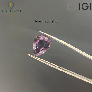 Alexandrite de laboratoire taille poire, à changement de couleur, pierre précieuse facettée pour bijoux - Product Image 1