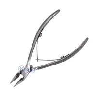 Professionnel de qualité supérieure longue lame 14mm pointe tranchante coupe-ongles à cuticules pince à ongles