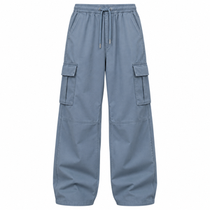 Pantalon d'hiver pour homme en toile épaisse avec cordon de serrage, broderie droite, respirant - Product Image 4