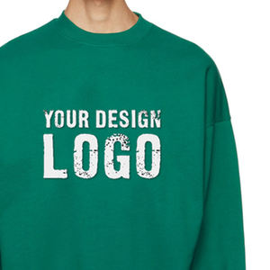 Low MOQ brushed fleece sweatshirts puff print sweatshirts graphic streetwear sweatshirts for Online Brands - Product Image 4