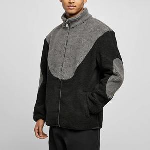 Chaquetas de Forro Polar con Cremallera de Color Sólido Personalizadas al por Mayor, Chaqueta de Forro Polar Sherpa para Invierno, Chaquetas de Forro Polar de Moda Urbana para Hombre - Product Image 5