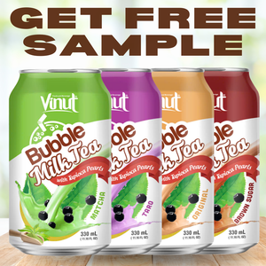 Thé au lait à bulles Jus de matcha Boisson 330ml VINUT Vietnam Fabrication 0 Sucre Prix de gros Marque privée Échantillon gratuit OEMODM - Product Image 6