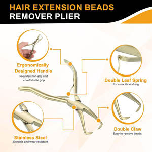 Kit d'outils professionnels pour extensions de cheveux avec une tenue forte, qualité salon premium, kit d'installation et de retrait d'extensions de cheveux durable - Product Image 5