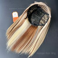 Perruque Lace Front Lisse 100% Cheveux Naturels Vietnamiens Remy de Haute Qualité, Couleur Mèches, Extensions de Cheveux Humains Bob, Double Trame Faite à la Machine