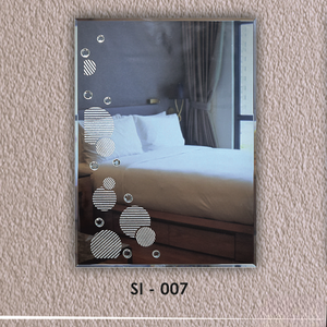 Decorative Frameless Designer <b>Mirror</b> <b>Wall</b>-Mounted Art Decor Style Lightweight Eco-Friendly - Product Image 5