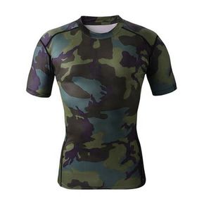 Compression MMA Rash Guard Polyester Spandex Performance Athletic Gym Fitness Training Quick Dry Sports Training MMA BJJ - Product Image 6