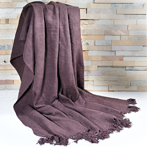 Manta de Algodón Sólido Hecha a Mano, Suave, Tejida, Ligera, para Sofá o Cama, Transpirable, para Verano, Decoración del Hogar, Algodón Natural - Product Image 6