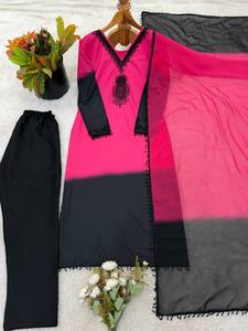 <b>Presenting</b> New Designer Party Wear Look Top Plazzo and Dupatta With Heavy Embroidery Beads Work - Product Image 6